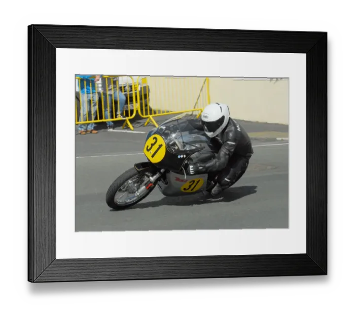 Framed Print : Philip McGurk (BSA) 2016 Senior Classic TT Framed Print : Philip McGurk (BSA) 2016 Senior Classic TT