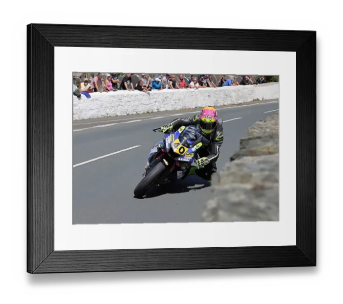 Framed Print : Rhys Hardisty (Honda) 2022 Southern 100