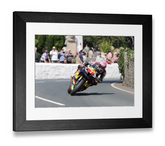 Framed Print : Davey Todd (Honda) 2022 Southern 100