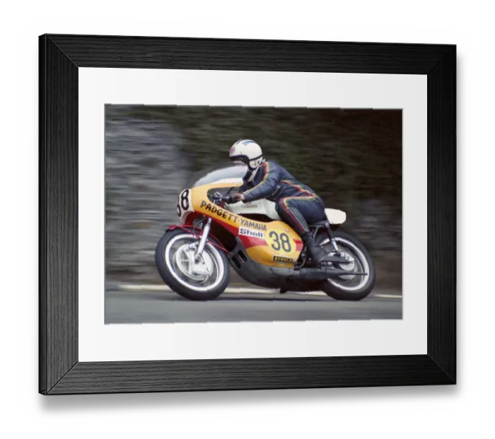 Framed Print : Don Padgett (Padgett Yamaha) 1974 Senior Manx Grand Prix Framed Print : Don Padgett (Padgett Yamaha) 1974 Senior Manx Grand Prix