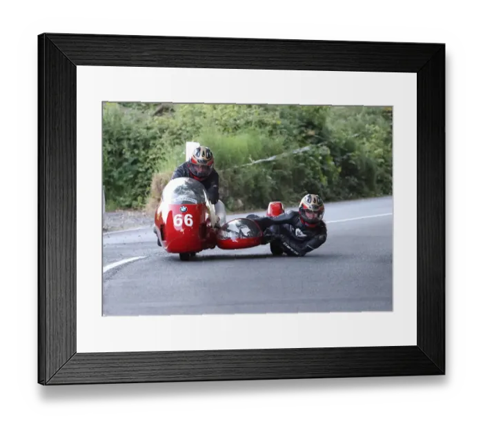 Framed Print : Albert Kroepfl & Theressa Kamelander (Kurth BMW) 2022 Pre TT Classic Framed Print : Albert Kroepfl & Theressa Kamelander (Kurth BMW) 2022 Pre TT Classic