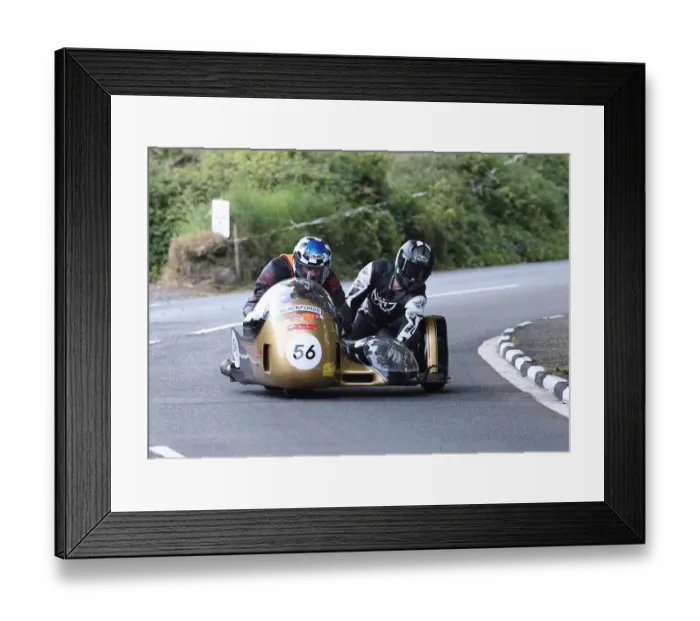 Framed Print : Marvin Veurmeulin & Jouk Hahn (Triumph Vermulin) 2022 Pre TT Classic Framed Print : Marvin Veurmeulin & Jouk Hahn (Triumph Vermulin) 2022 Pre TT Classic