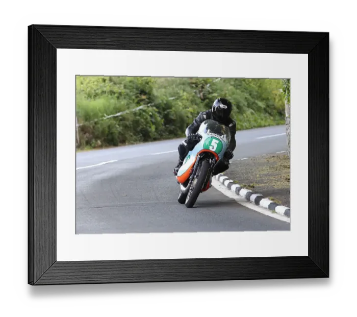 Framed Print : Keith Shannon (Suzuki) 2022 Pre TT Classic