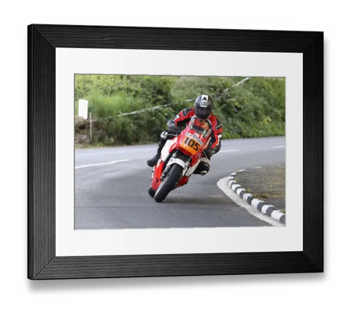 Framed Print : Andrew Cowie (Kawasaki) 2022 Pre TT Classic Framed Print : Andrew Cowie (Kawasaki) 2022 Pre TT Classic