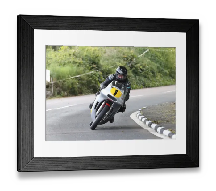 Framed Print : Alan Oversby (Ireland Honda) 2022 Pre TT Classic Framed Print : Alan Oversby (Ireland Honda) 2022 Pre TT Classic