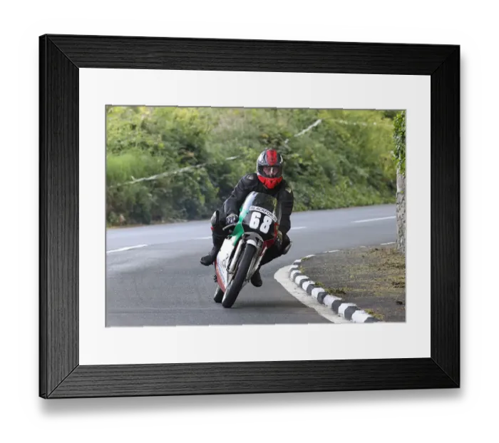 Framed Print : Bob Farrington (Honda) 2022 Pre TT Classic Framed Print : Bob Farrington (Honda) 2022 Pre TT Classic