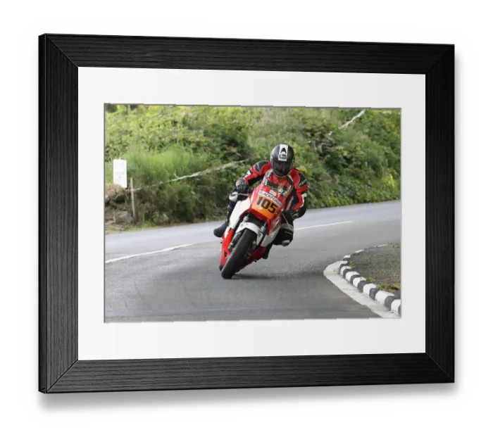 Framed Print : Andrew Cowie (Kawasaki) 2022 Pre TT Classic Framed Print : Andrew Cowie (Kawasaki) 2022 Pre TT Classic