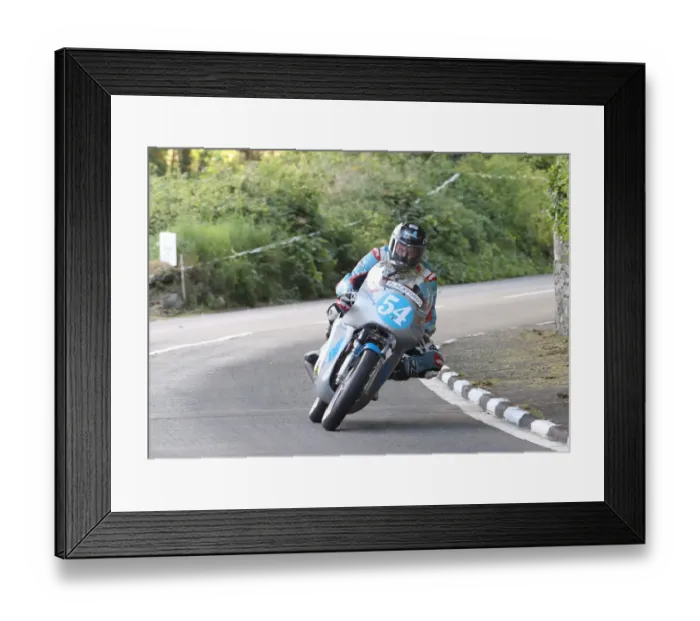 Framed Print : Pete Boast (Rutter Honda) 2022 Pre TT Classic Framed Print : Pete Boast (Rutter Honda) 2022 Pre TT Classic
