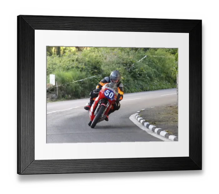 Framed Print : Dave Glover (Honda) 2022 Pre TT Classic Framed Print : Dave Glover (Honda) 2022 Pre TT Classic