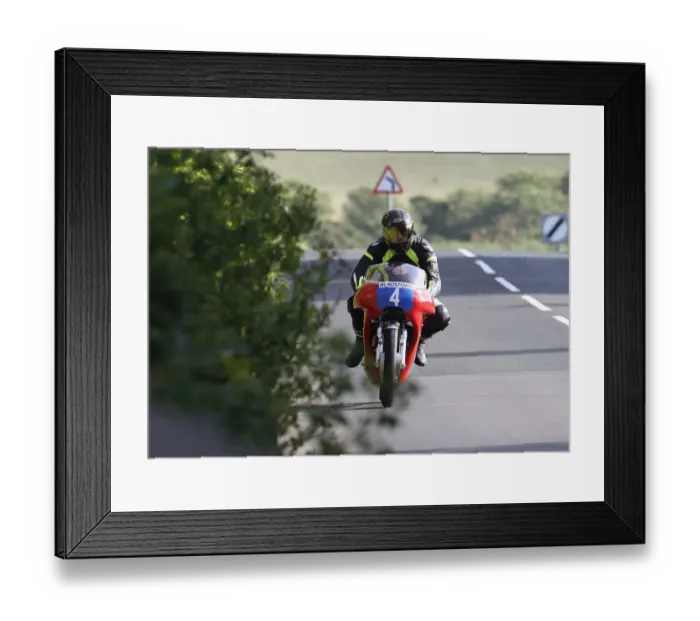 Framed Print : Mike Hose (Bultaco) 2022 Pre TT Classic Framed Print : Mike Hose (Bultaco) 2022 Pre TT Classic