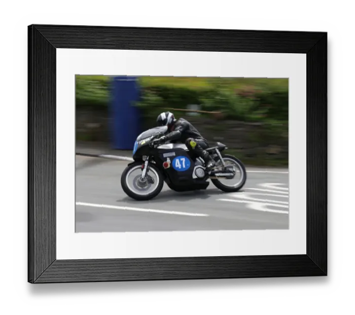 Framed Print : David Tetley (Norton) 2022 Pre TT Classic Framed Print : David Tetley (Norton) 2022 Pre TT Classic