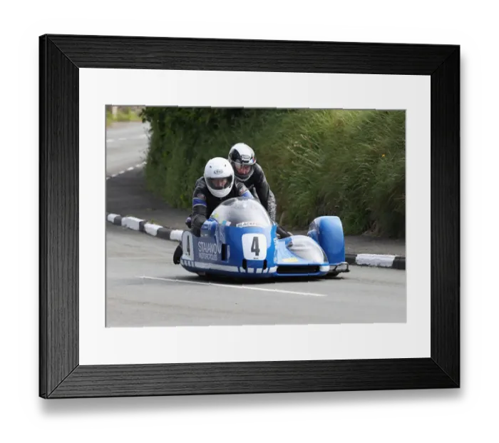 Framed Print : Rod Bellas & Glenn Dawson (BLR Imp) 2022 Pre TT Classic Framed Print : Rod Bellas & Glenn Dawson (BLR Imp) 2022 Pre TT Classic