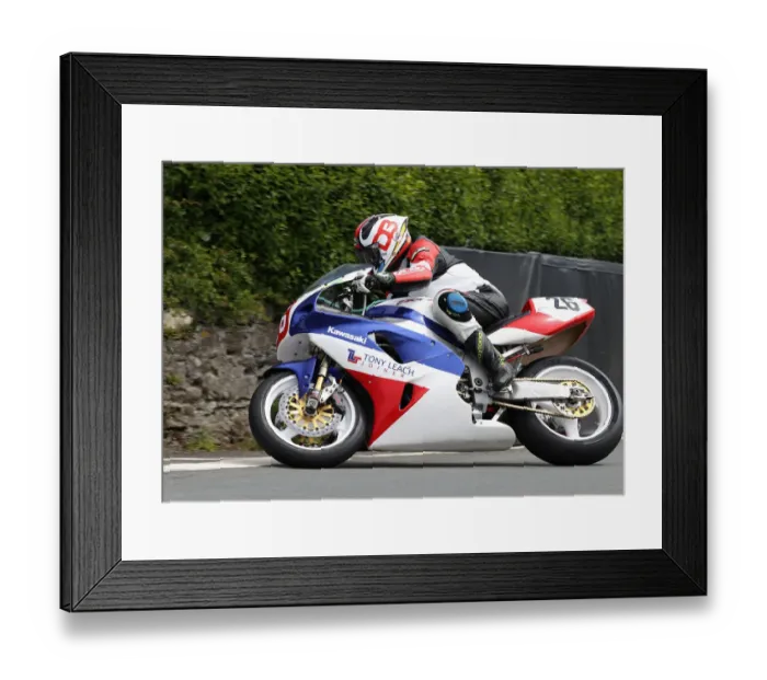 Framed Print : Dennis Booth (Kawasaki) 2022 Pre TT Classic Framed Print : Dennis Booth (Kawasaki) 2022 Pre TT Classic