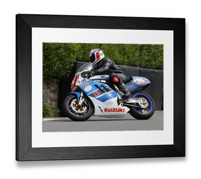 Framed Print : Peter Creer (Suzuki) 2022 Pre TT Classic Framed Print : Peter Creer (Suzuki) 2022 Pre TT Classic