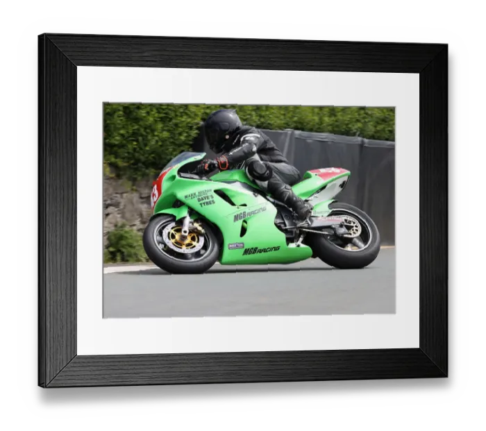 Framed Print : Gary Porter (Kawasaki) 2022 Pre TT Classic Framed Print : Gary Porter (Kawasaki) 2022 Pre TT Classic
