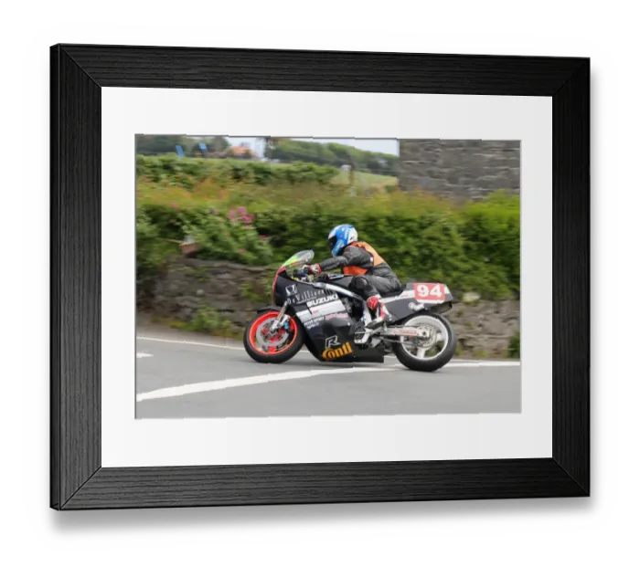 Framed Print : Gordon Clark (Suzuki) 2022 Pre TT Classic Framed Print : Gordon Clark (Suzuki) 2022 Pre TT Classic