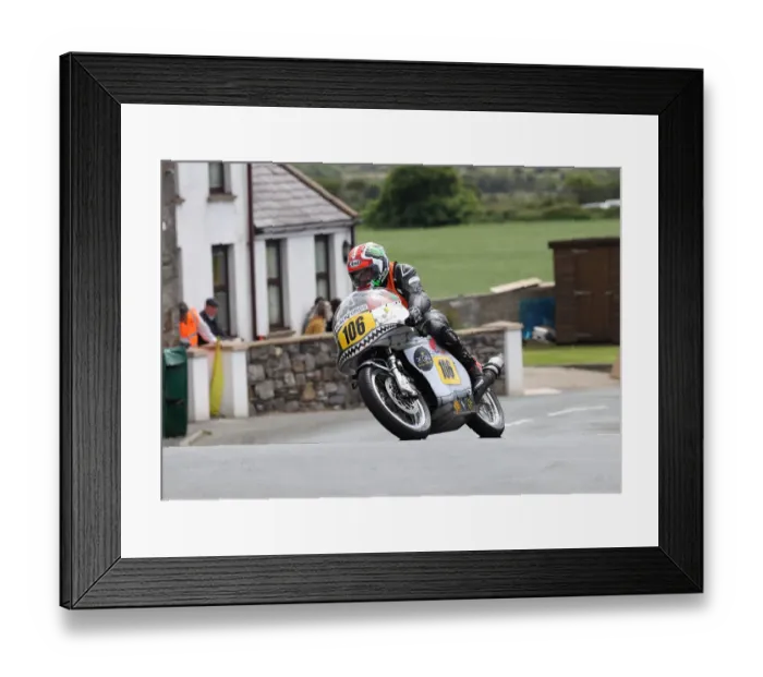 Framed Print : Simon Lehane (Rutter Honda) 2022 Pre TT Classic Framed Print : Simon Lehane (Rutter Honda) 2022 Pre TT Classic