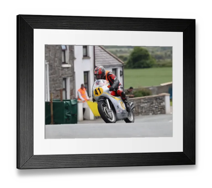 Framed Print : Colin Stockdale (Honda) 2022 Pre TT Classic