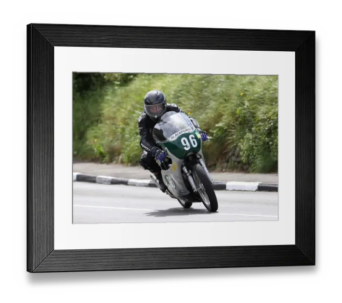 Framed Print : Terence Sansom (Honda) 2022 Pre TT Classic Framed Print : Terence Sansom (Honda) 2022 Pre TT Classic