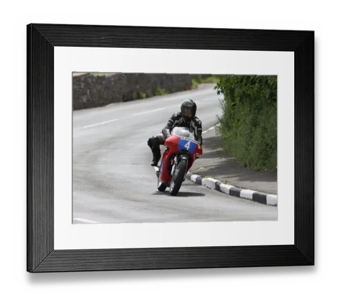 Framed Print : Mike Hose (Kawasaki) 2022 Pre TT Classic