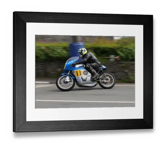 Framed Print : Steven Elliott (Rutter Honda) 2022 Pre TT Classic Framed Print : Steven Elliott (Rutter Honda) 2022 Pre TT Classic