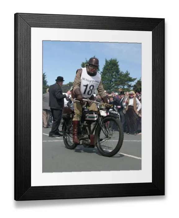 Framed Print : Chris Lewis (1912 Triumph) No. 18 2007 TT Re-enactment Framed Print : Chris Lewis (1912 Triumph) No. 18 2007 TT Re-enactment
