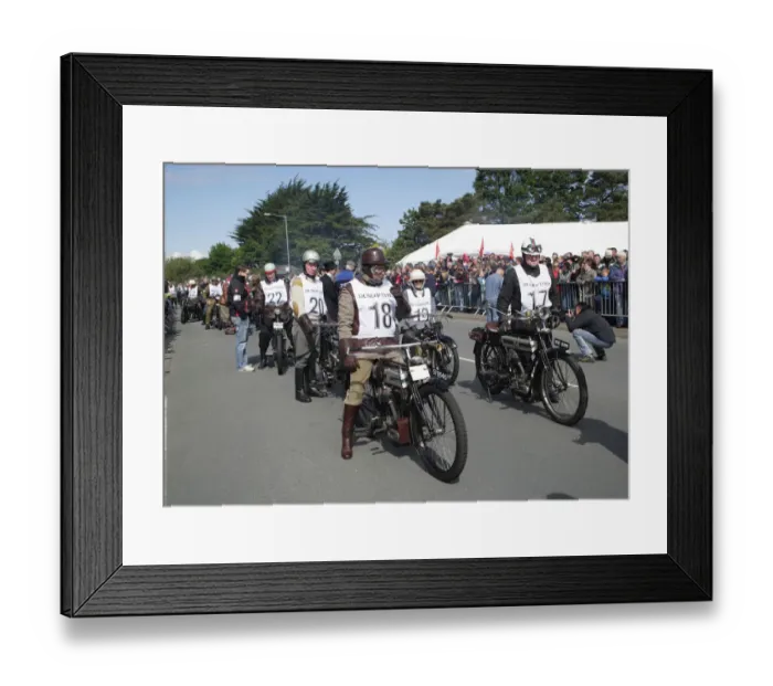 Framed Print : Chris Lewis (1912 Triumph) No. 18 2007 Re-enactment Framed Print : Chris Lewis (1912 Triumph) No. 18 2007 Re-enactment