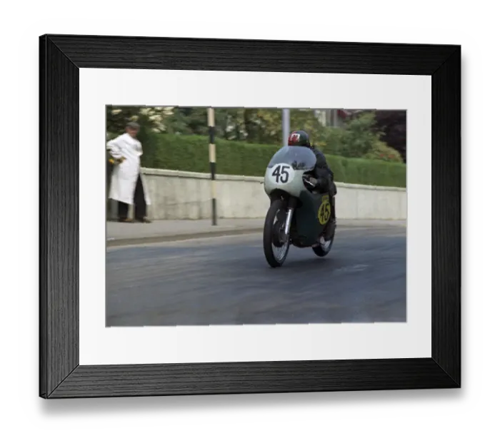 Framed Print : Gordon Daniels (Matchless) on Quarter Bridge Road Framed Print : Gordon Daniels (Matchless) on Quarter Bridge Road