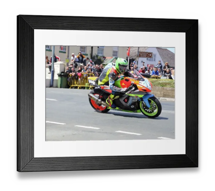 Framed Print : David Datzer (Suzuki) at Ballaugh Bridge 2019 Sopersport TT Framed Print : David Datzer (Suzuki) at Ballaugh Bridge 2019 Sopersport TT