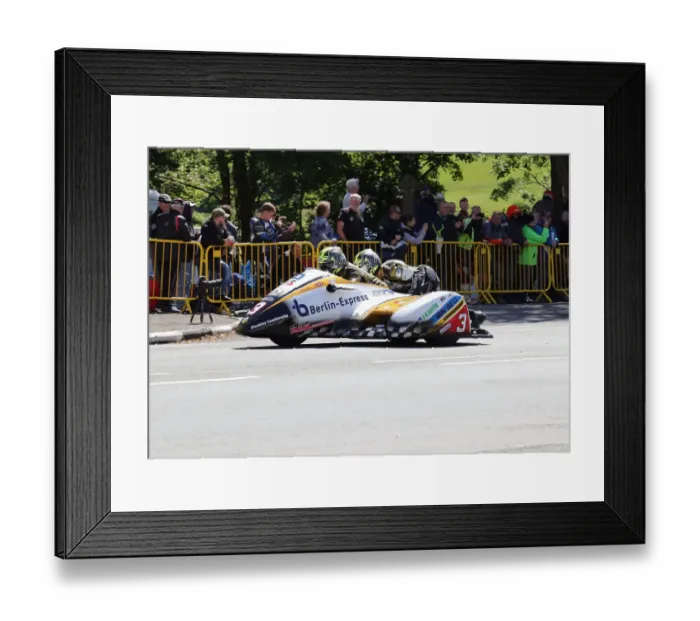Framed Print : Tim Reeves & Mark Wilkes (LCR Honda), 2019 Sidecar TT
