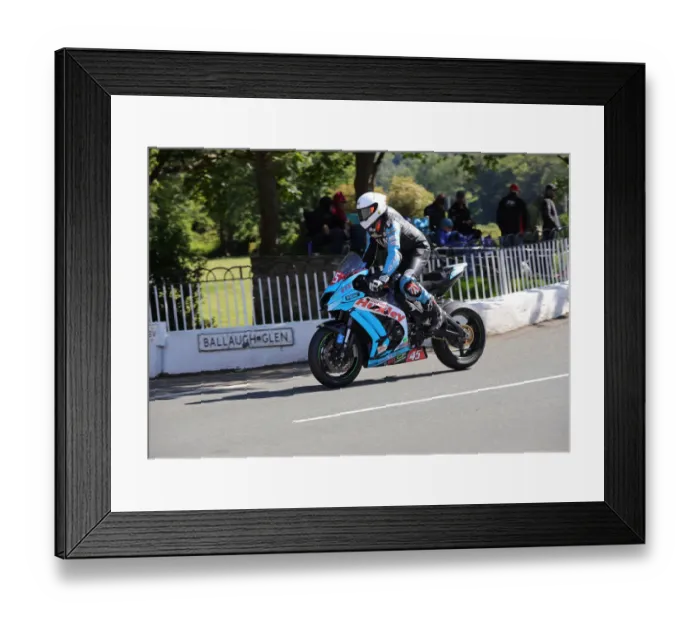 Framed Print : Jonathan Perry (Kawasaki) on Ballaugh Bridge Framed Print : Jonathan Perry (Kawasaki) on Ballaugh Bridge