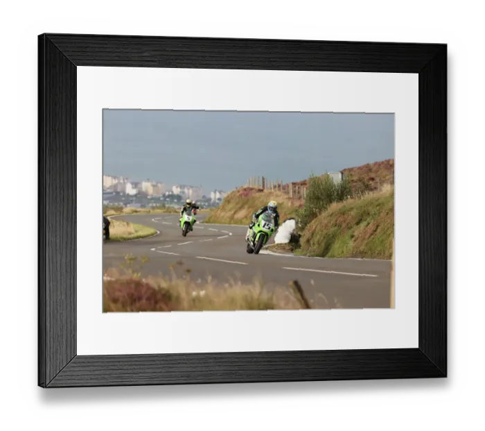 Framed Print : Nathan Harrison (Kawasaki) and Brian McCormack (Kawasaki) at Guthries Framed Print : Nathan Harrison (Kawasaki) and Brian McCormack (Kawasaki) at Guthries