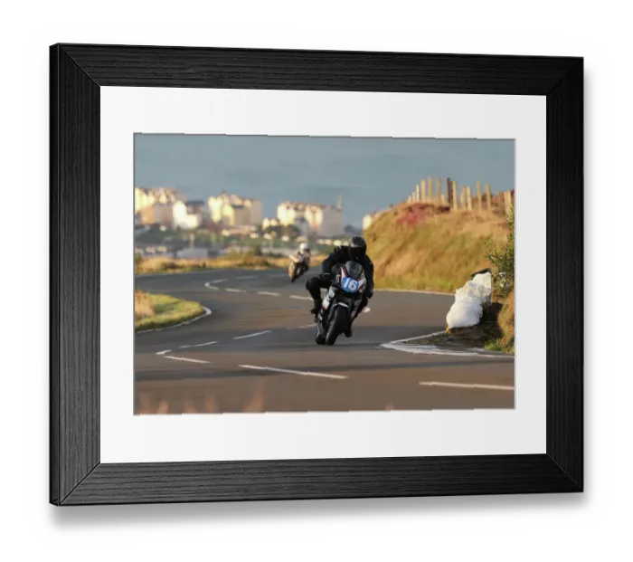 Framed Print : Michael Mace Kawasaki 2022 Junior Manx Grand Prix Framed Print : Michael Mace Kawasaki 2022 Junior Manx Grand Prix