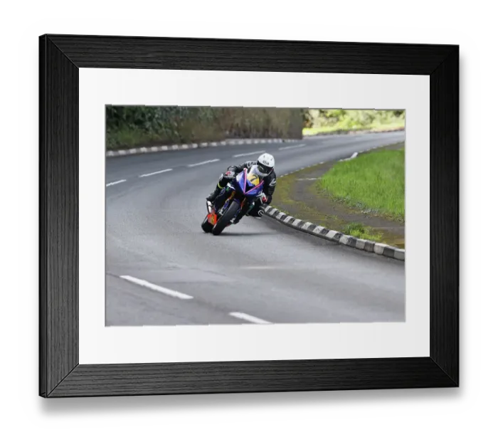 Framed Print : David McConnachy. Triumph 2022 Senior Manx Grand Prix Framed Print : David McConnachy. Triumph 2022 Senior Manx Grand Prix