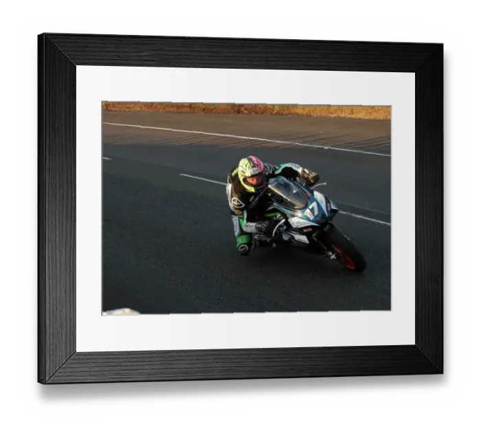 Framed Print : Derek Brook Aprilia 2022 Junior Manx Grand prix Framed Print : Derek Brook Aprilia 2022 Junior Manx Grand prix