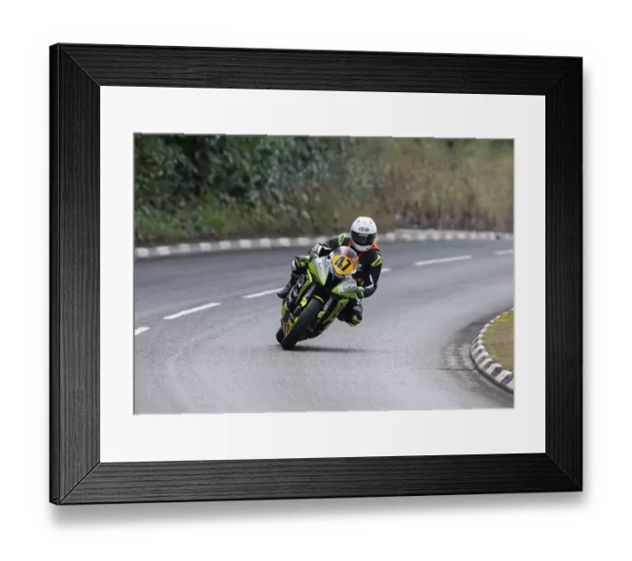 Framed Print : Kieran Brockie Yamaha 2022 Senior Manx Grand Prix Framed Print : Kieran Brockie Yamaha 2022 Senior Manx Grand Prix