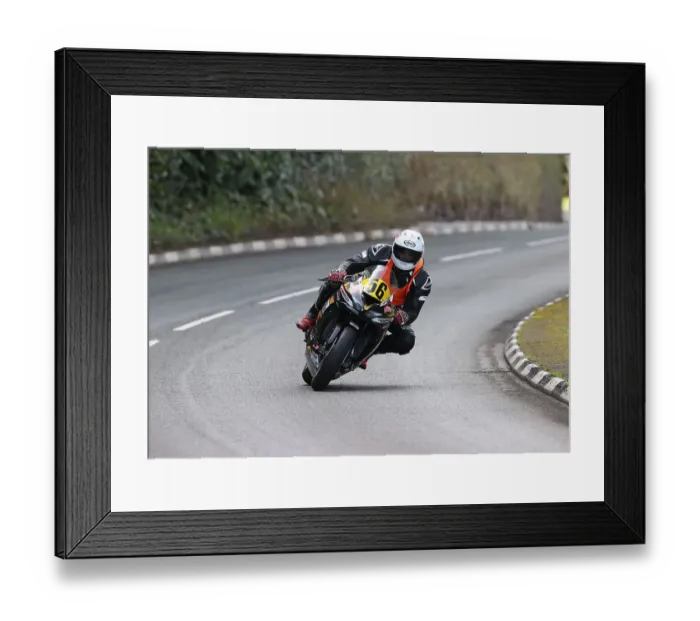 Framed Print : Amalric Blanc Kawasaki 2022 Senior Manx Grand Prix Framed Print : Amalric Blanc Kawasaki 2022 Senior Manx Grand Prix