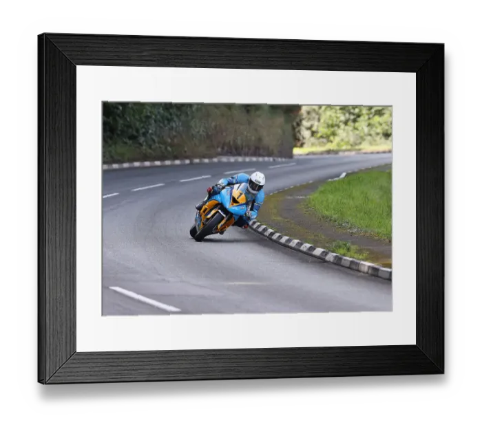 Framed Print : Stephen Smith Kawasaki 2022 Senior Manx Grand Prix Framed Print : Stephen Smith Kawasaki 2022 Senior Manx Grand Prix