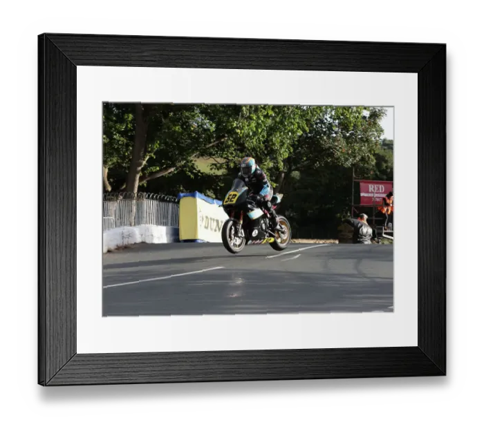 Framed Print : Jack Fowler Triumph 2022 Senior Manx Grand Prix