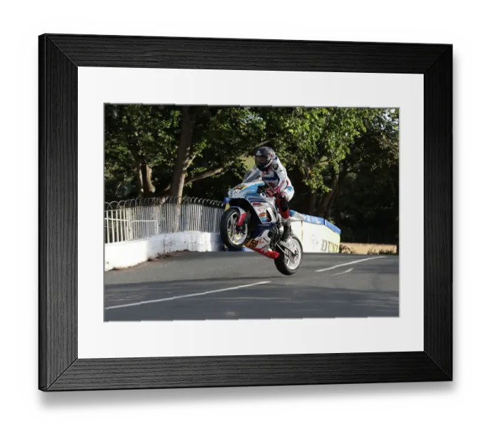 Framed Print : Quentin Limousin Suzuki 2022 Senior Manx Grand Prix