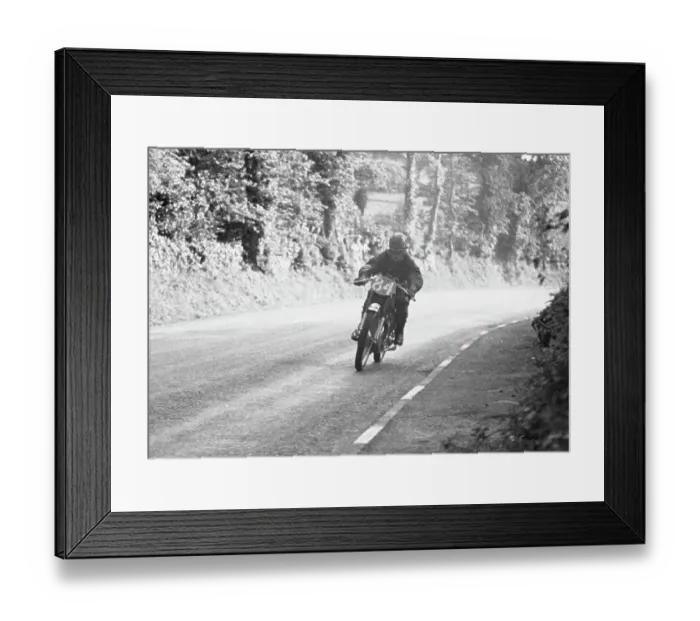 Framed Print : Bob Geeson REG 1950 Lightweight TT Framed Print : Bob Geeson REG 1950 Lightweight TT