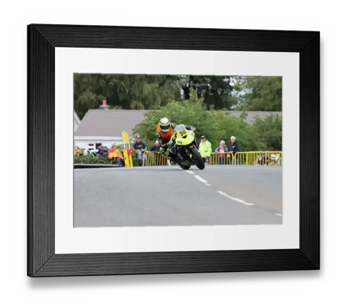 Framed Print : Frankie Stennett Kawasaki 2022 Senior Manx Grand Prix Framed Print : Frankie Stennett Kawasaki 2022 Senior Manx Grand Prix