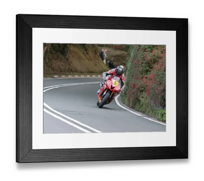 Framed Print : Andrew Fisher Yamaha 2022 Senior Manx Grand Prix Framed Print : Andrew Fisher Yamaha 2022 Senior Manx Grand Prix