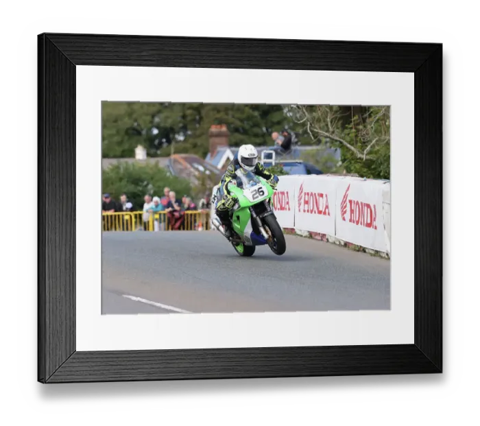 Framed Print : Paul Potchy Williams Kawasaki 2022 Classic Superbike Manx Grand Prix Framed Print : Paul Potchy Williams Kawasaki 2022 Classic Superbike Manx Grand Prix
