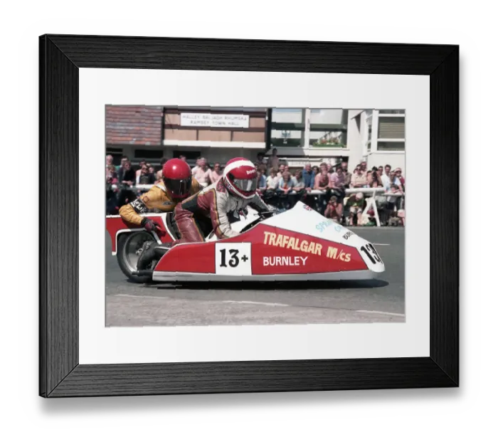 Framed Print : Brian Hargreaves John Hennigan Yamaha 1985 Sidecar TT Framed Print : Brian Hargreaves John Hennigan Yamaha 1985 Sidecar TT