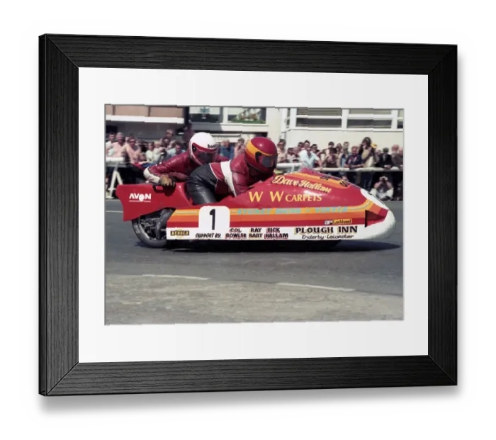 Framed Print : Dave Hallam Barry Dunn Windle Yamaha 1985 Sidecar TT Framed Print : Dave Hallam Barry Dunn Windle Yamaha 1985 Sidecar TT