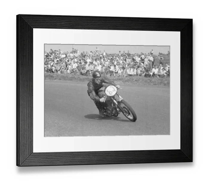 Framed Print : Morrie Low (BSA) 1955 Senior Ulster Grand Prix Framed Print : Morrie Low (BSA) 1955 Senior Ulster Grand Prix