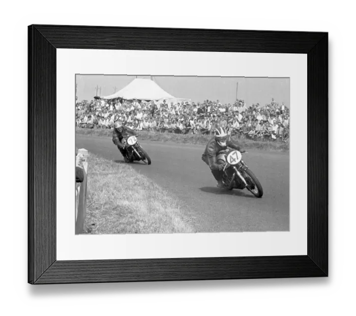 Framed Print : Wilf Herron (Norton) & Percy Tait (Norton) 1955 Senior Ulster Grand Prix Framed Print : Wilf Herron (Norton) & Percy Tait (Norton) 1955 Senior Ulster Grand Prix