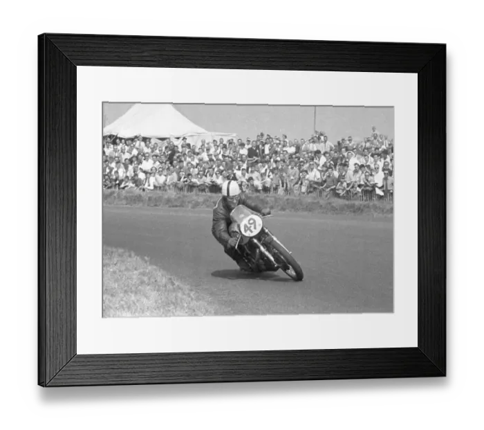 Framed Print : Bill Aislabie (Norton) 1955 Senior Ulster Grand Prix Framed Print : Bill Aislabie (Norton) 1955 Senior Ulster Grand Prix