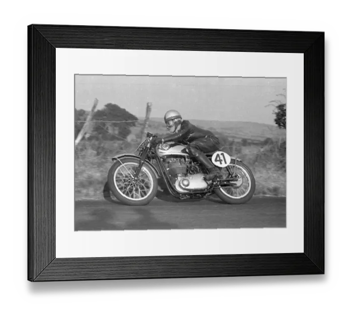 Framed Print : Ralph Wijesinghe (BSA) 1955 Junior Ulster Grand Prix Framed Print : Ralph Wijesinghe (BSA) 1955 Junior Ulster Grand Prix